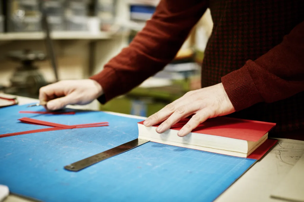 Precision cutting and folding contribute to the book's professional appearance.